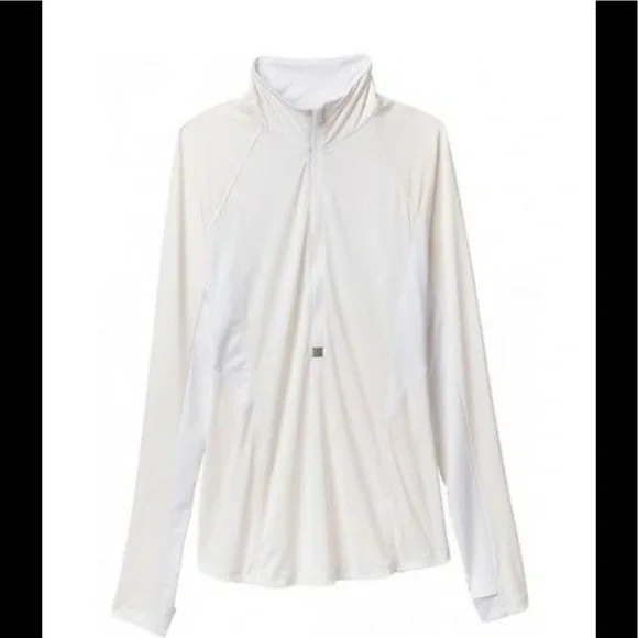 Athleta Forerunner Half Zip White Sweatshirt G. - Picture 3 of 14
